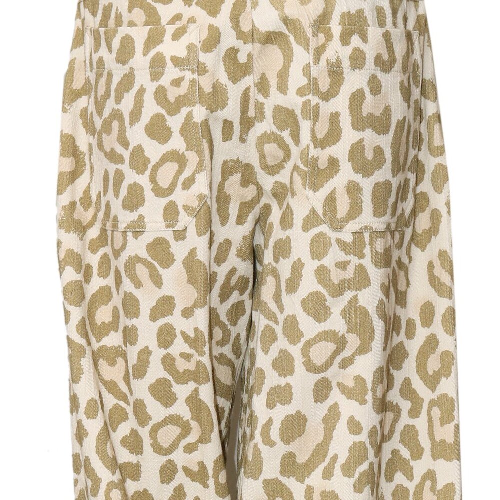 Free People We The Free Jordy Leopard High-Rise Straight Pants S - Picture 6 of 6